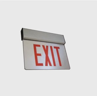 EDGE LIT Red/Mylar/Aluminum, Double Face, Universal Mount, Battery Backup, Compact, low-profile design, Infield installable directional indicators